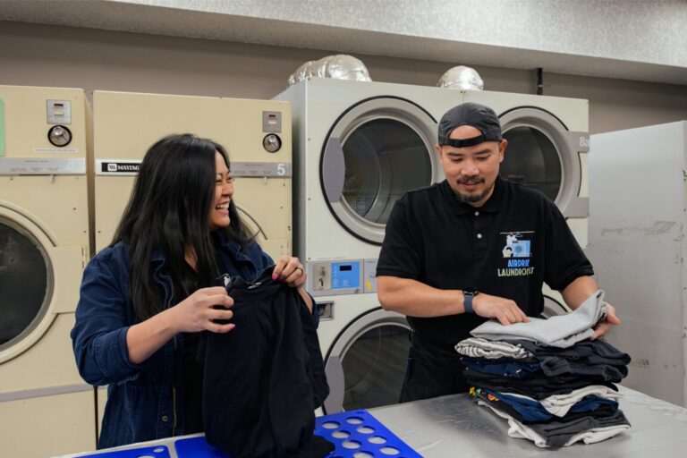 Karla and Fil Rodriguez, owners of Airdrie Laundromat.