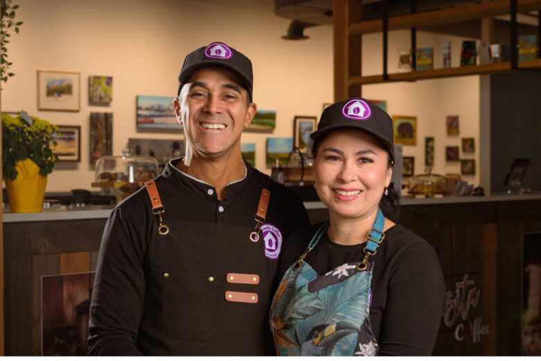 Martha and Luis, owners of Colombian Harvest Coffee and Foods and La Casita Coffee.