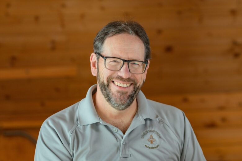 Michael Emery, founder of Unique Soapstone Experiences in Cochrane, Alberta.