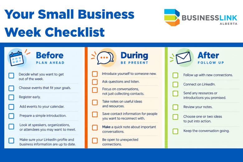 Your Small Business Week Checklist